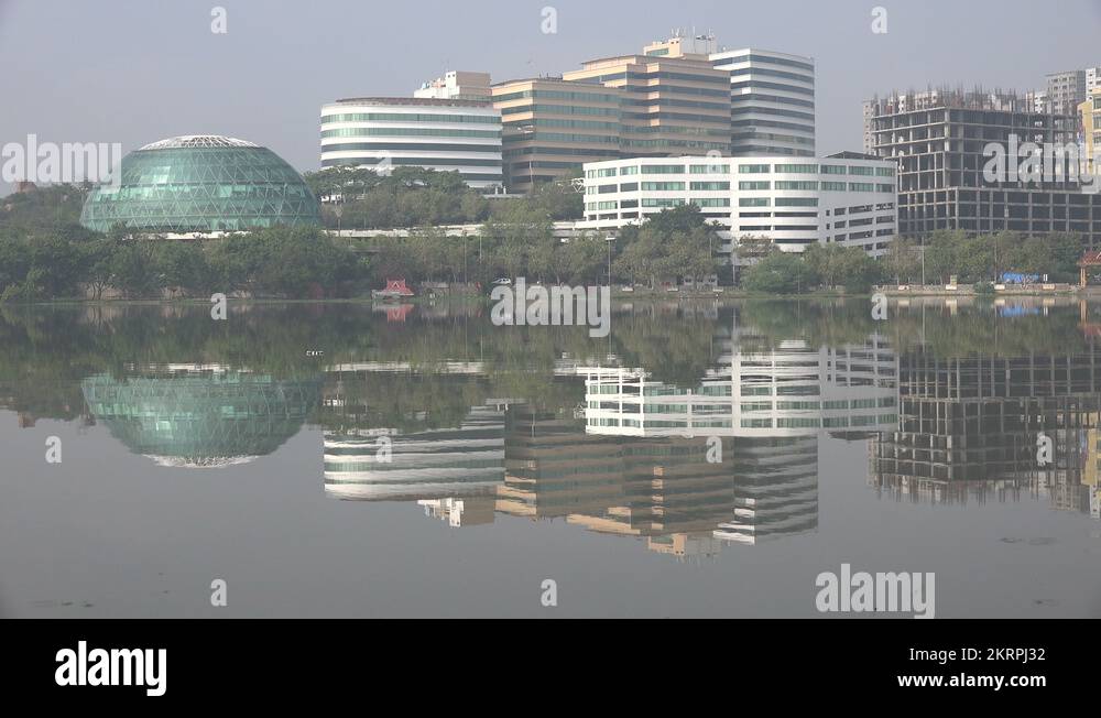 Office towers in Hyderabad, one of India's technology hubs Stock Video Footage Alamy
