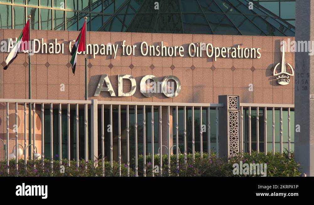 Abu dhabi company for onshore oil operations Stock Videos & Footage
