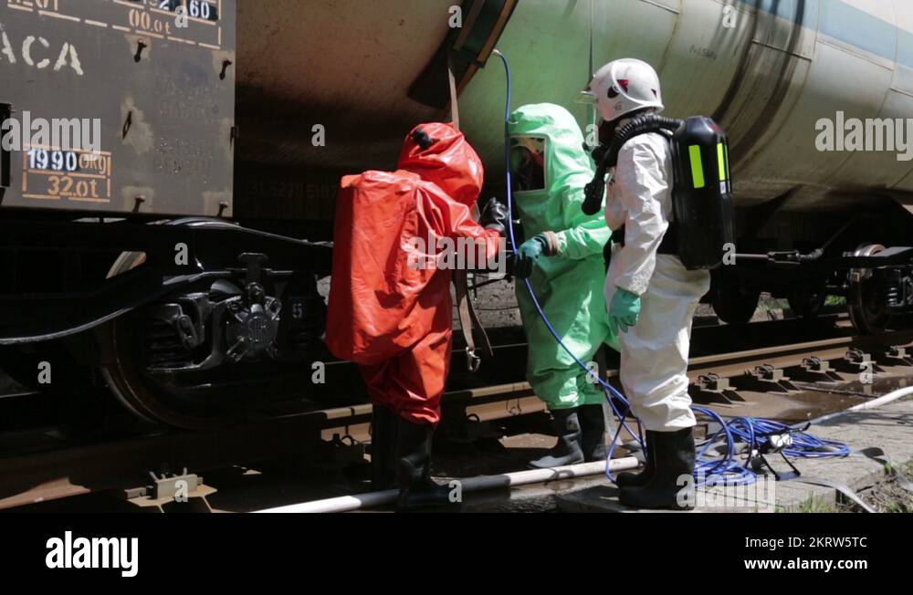 Fire service hazardous materials team Stock Videos & Footage - HD and ...