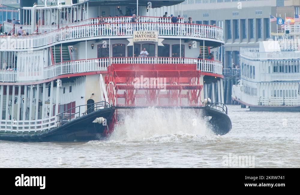 Natchez paddle boat new orleans Stock Videos & Footage HD and 4K
