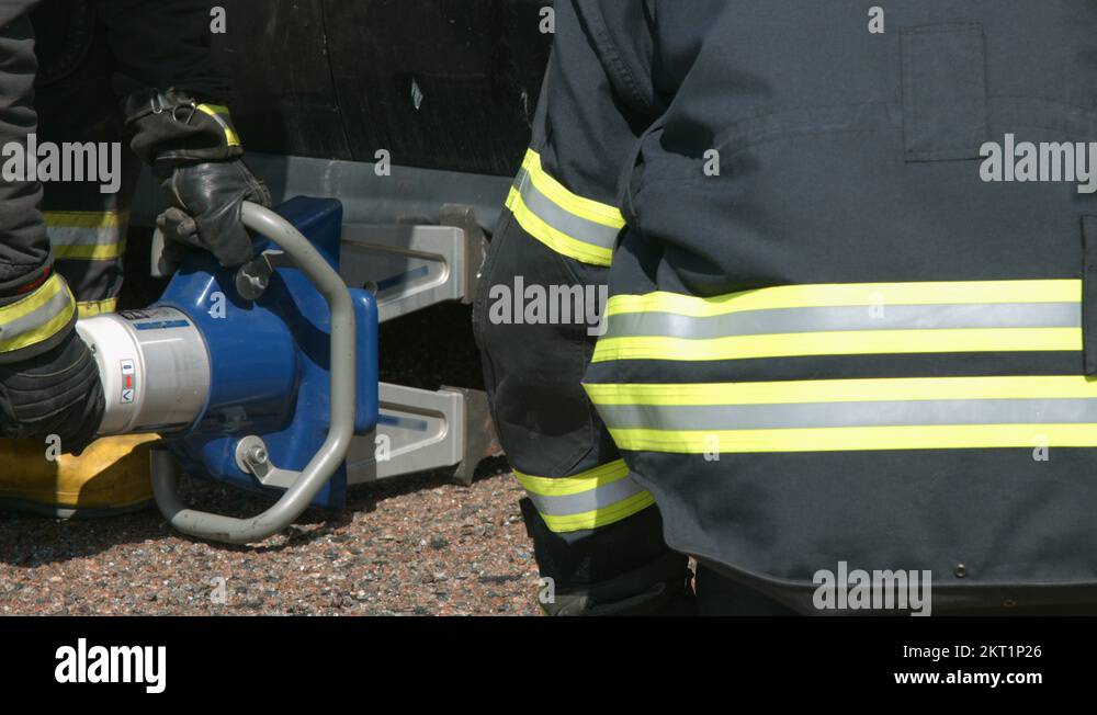 hydraulic jaws of life Stock Video Footage Alamy