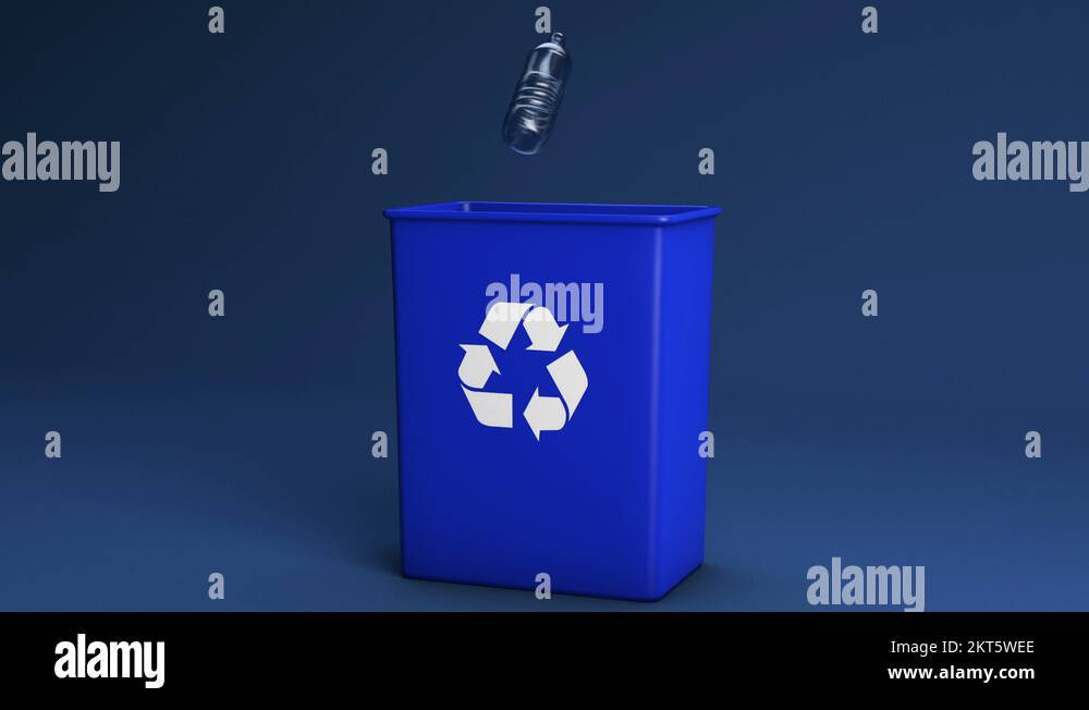 Drop Plastic Bottles in Recycle Bin Stock Video Footage Alamy