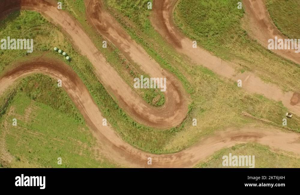 Tracking birds eye view drone shot of quad bikes / off road vehicle
