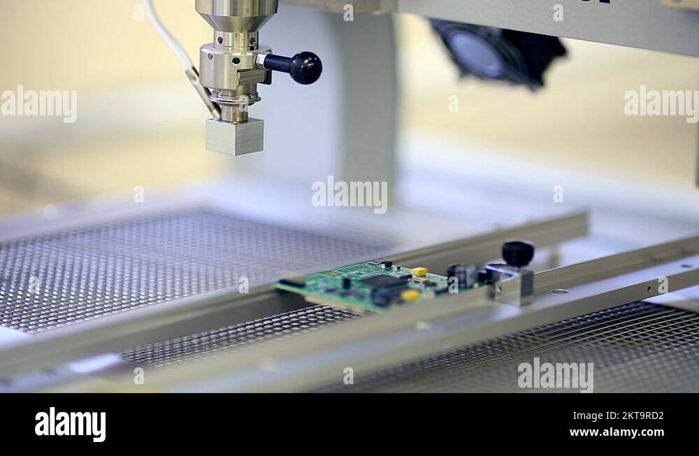 Surface Mount Technology Machine places elements on circuit boards ...