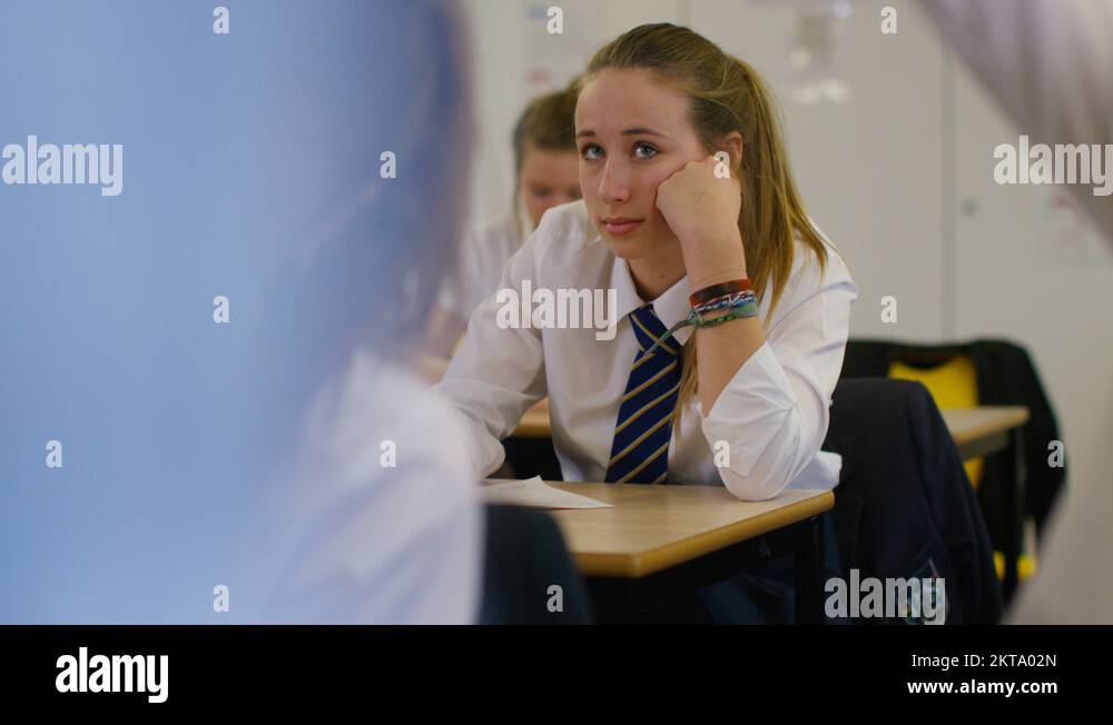 Student bored classroom uniform Stock Videos & Footage - HD and 4K ...