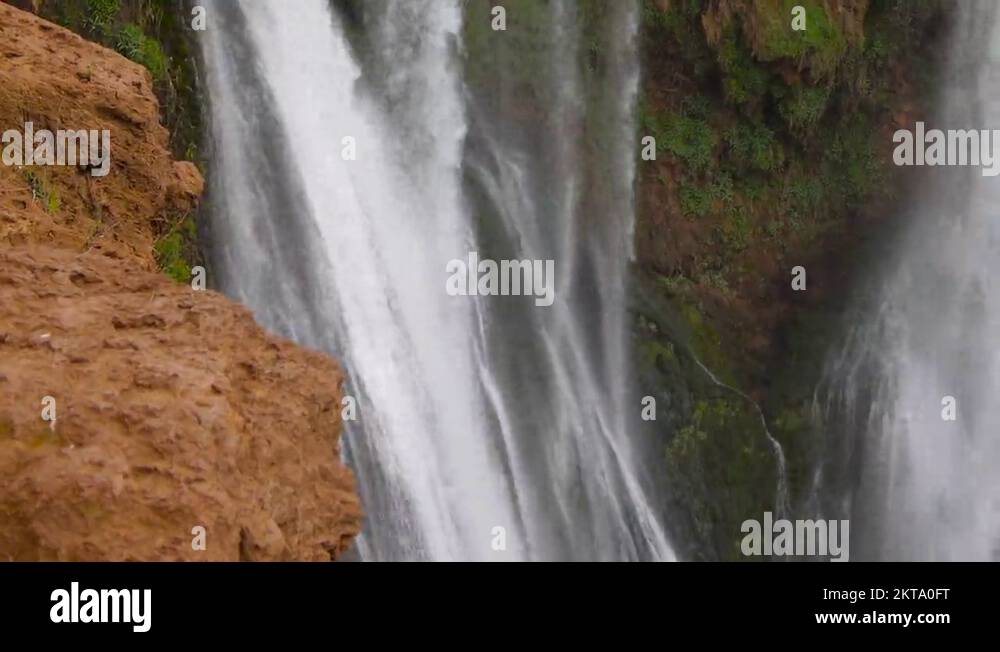 Ouzoud Waterfalls Located In The Grand Atlas Village Of Tanaghmeilt, In ...