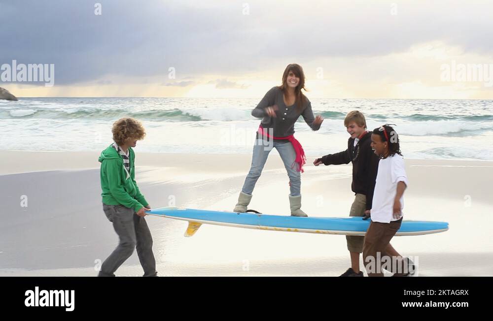 Beach boys with surfboard Stock Videos & Footage HD and 4K Video