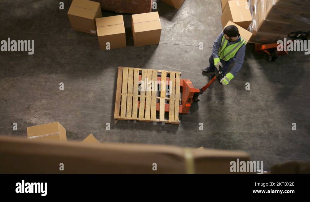 Timelapse, stacking boxes in warehouse Stock Video Footage - Alamy