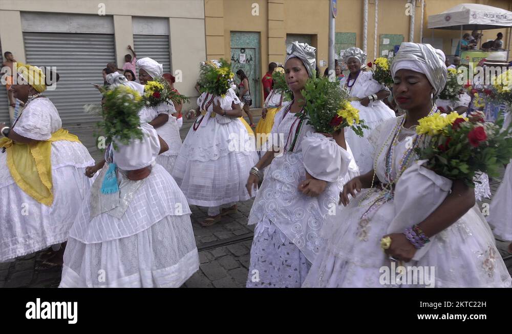 Bahian women in traditional dress Stock Videos & Footage HD and 4K