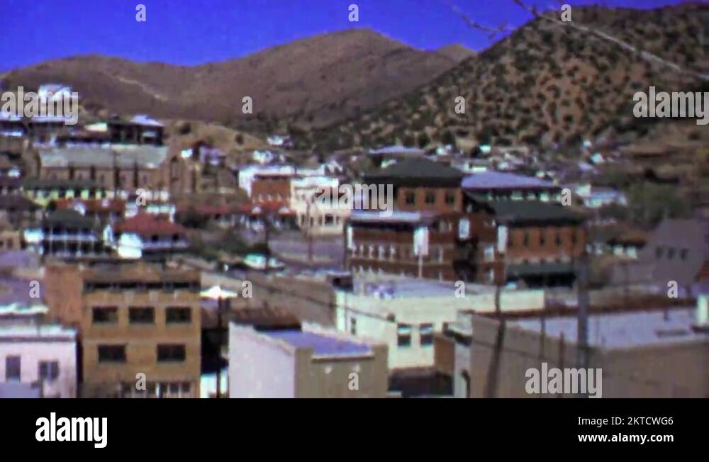 1957: Western USA mountain mining boomtown Stock Video Footage - Alamy