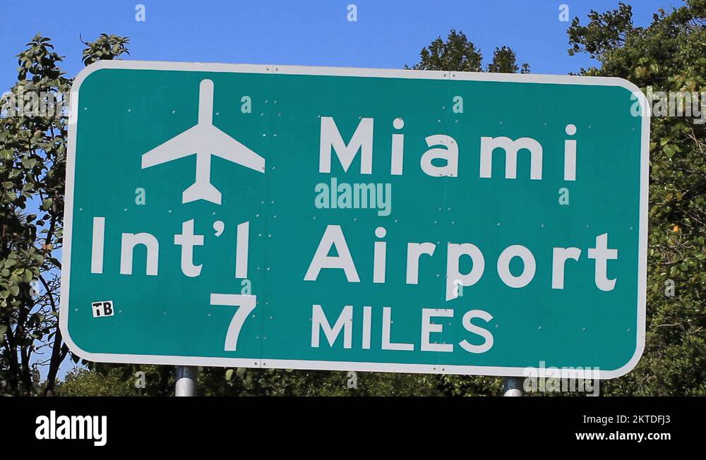 Miami airport sign Stock Videos & Footage - HD and 4K Video Clips - Alamy