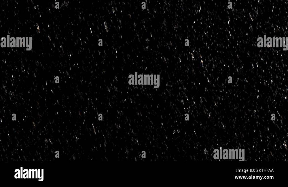 Falling raindrops footage animation in slow motion seamlessly looped