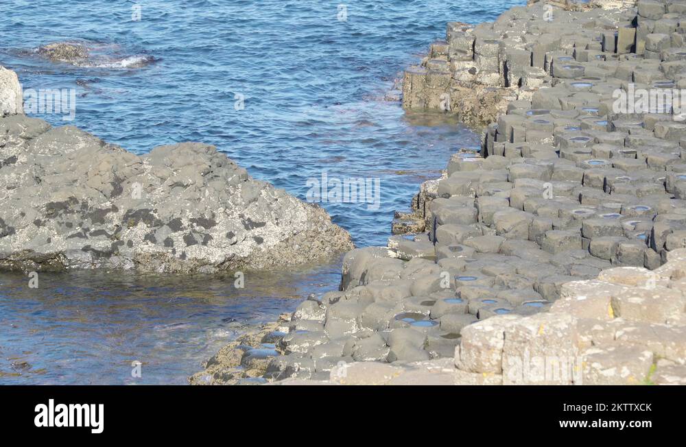 Giants causeway rocks sea Stock Videos & Footage - HD and 4K Video ...