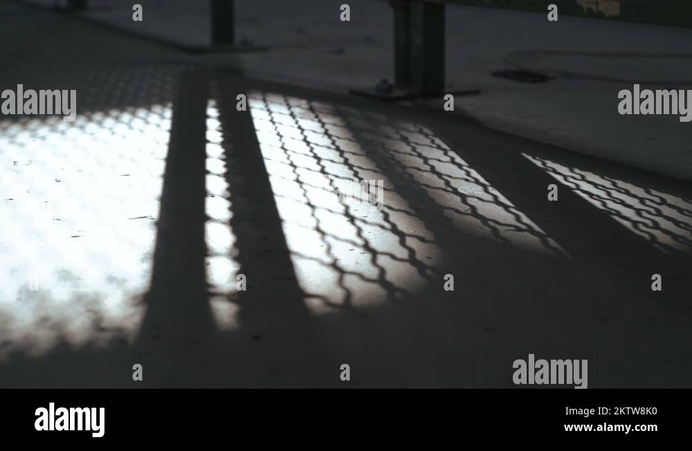 Shadow of Jail Bars closing. 4k Stock Video Footage Alamy