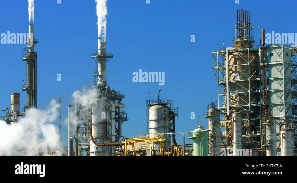 Oil refinery industrial factory station and petroleum petrochemical ...