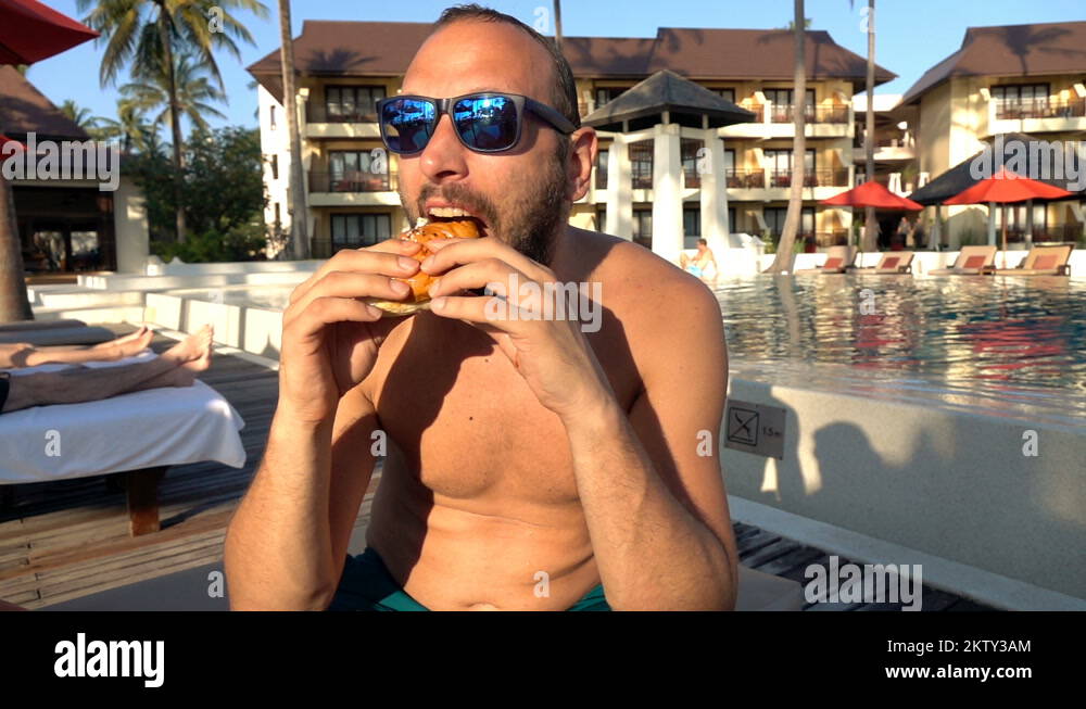 Fat man in swimming trunks Stock Videos & Footage HD and 4K Video