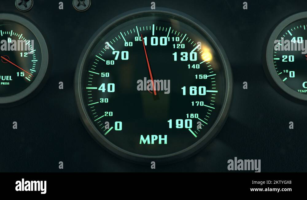 Dashboard Of The Race Car. Loop Stock Video Footage Alamy