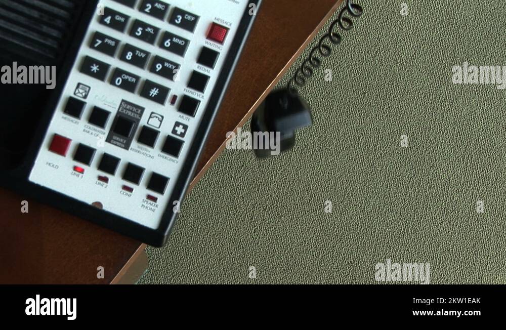 Telephone handset off hook Stock Videos & Footage HD and 4K Video