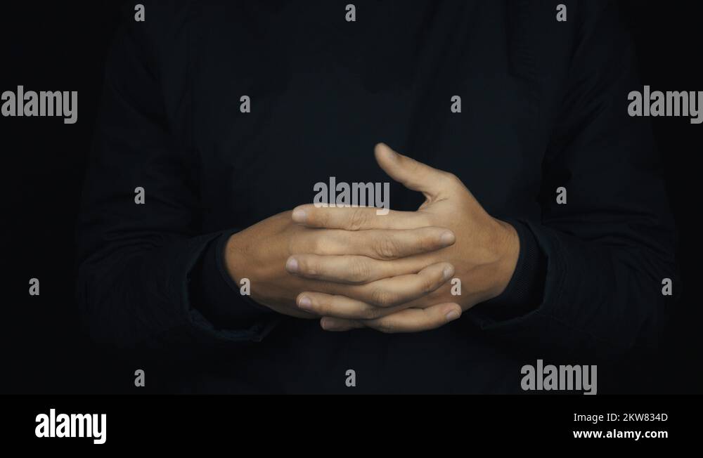 Hand fingers crossed male Stock Videos & Footage HD and 4K Video