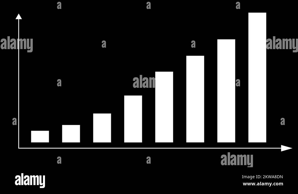 2d bar chart infographics black white Stock Video Footage - Alamy
