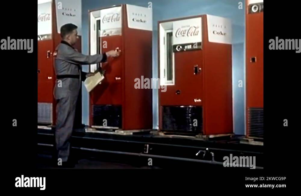 CocaCola coolers are given their final inspection before being