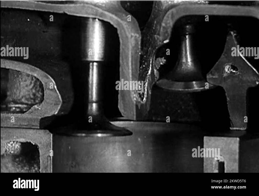 An animation shows how water is used to cool the valve in an engine in