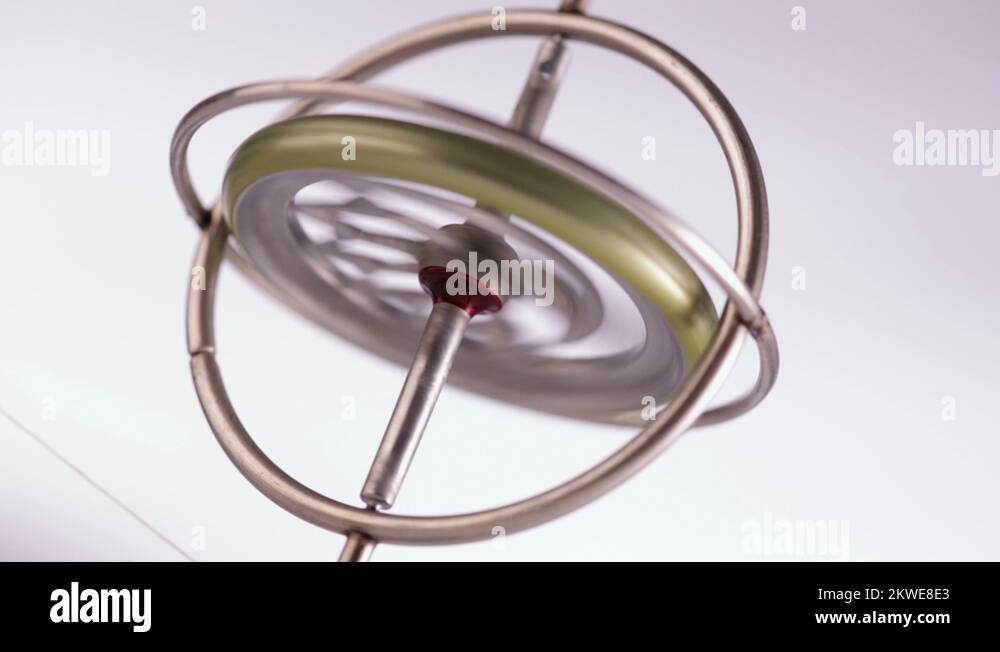 Gyroscope, Spinning gyroscope Stock Video Footage Alamy