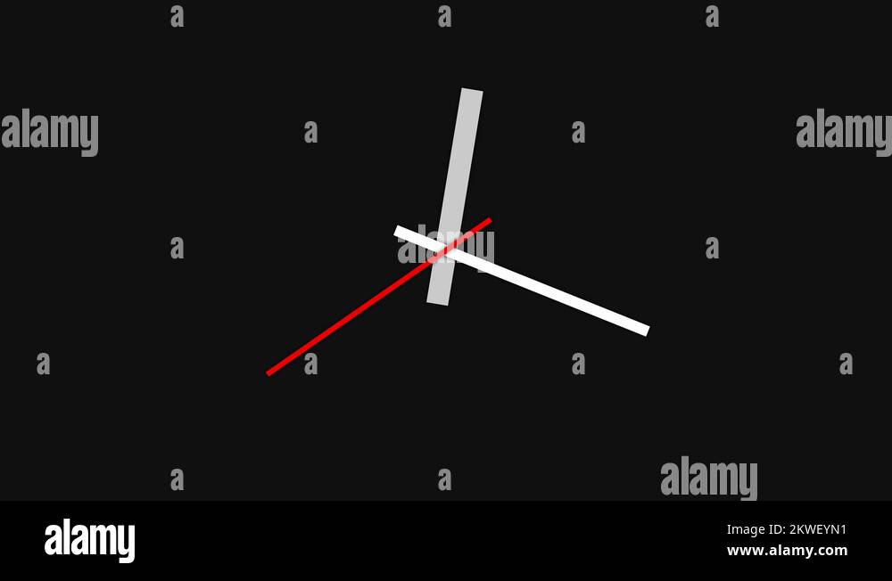 Animated Clock Hands Moving Faster and Faster Stock Video Footage Alamy