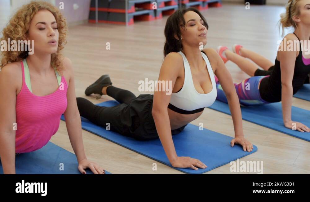 Girls Stretch Exercise Young girls doing stretch exercises Stock Video Footage - Alamy
