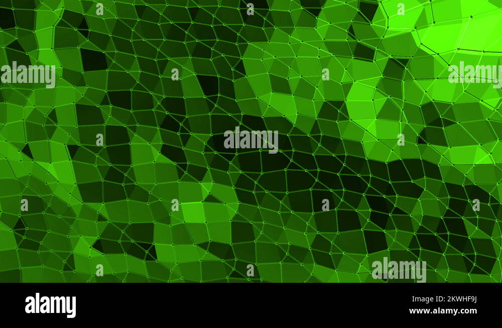 Green Low Poly Background Pulsating Abstract Low Poly Surface As Great Stock Video Footage Alamy