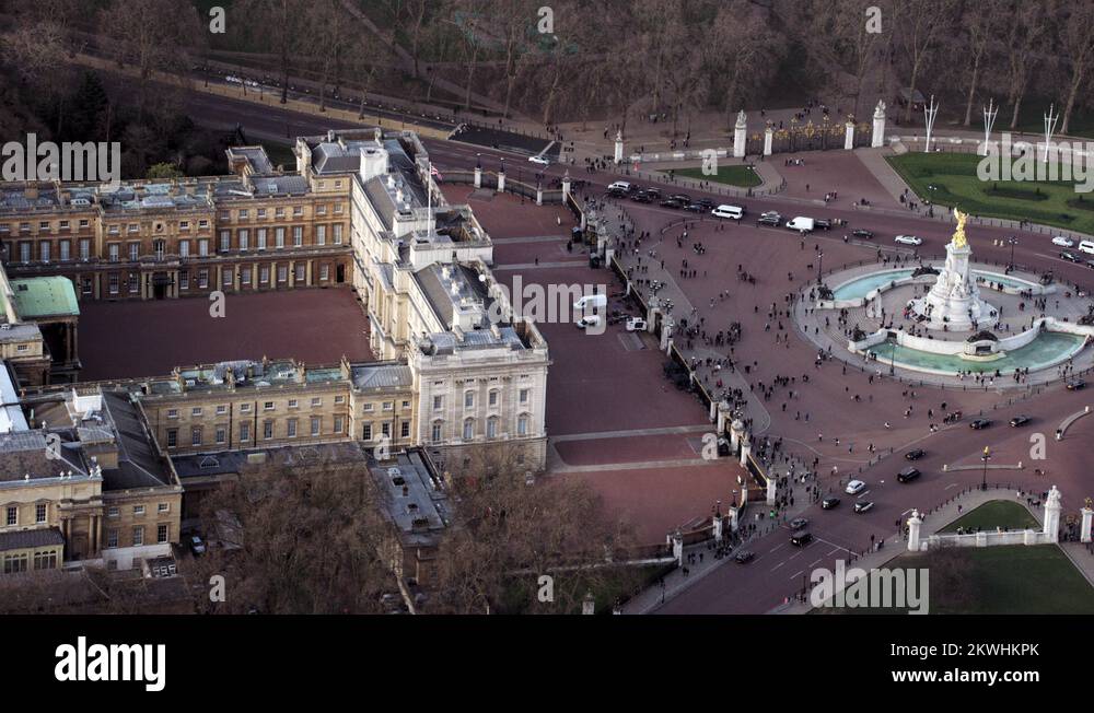 An Aerial View Of Buckingham Palace Stock Videos & Footage - Hd And 4k 