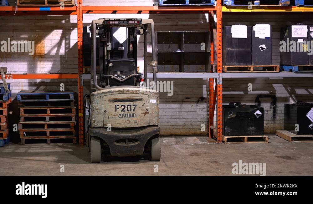 MONTREAL, CANADA Industrial Forklift Steadicam Stock Video Footage Alamy