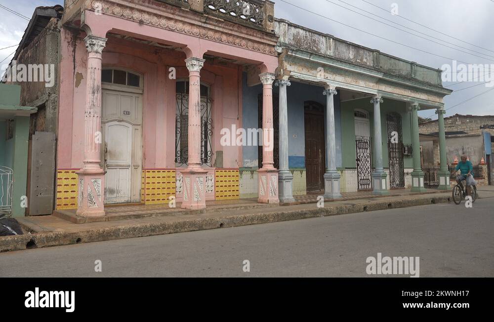 Cuban houses colonial architecture Stock Videos & Footage HD and 4K