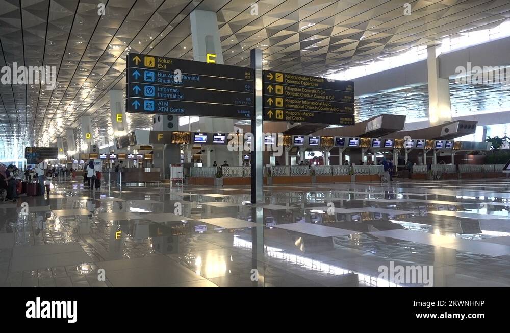 Soekarno hatta jakarta international airport Stock Videos & Footage