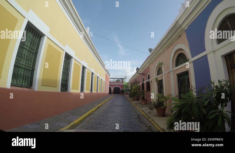 Narrow house san juan puerto rico Stock Videos & Footage HD and 4K