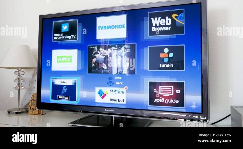 television TV Apps applications on Panasonic TV installation of Adult