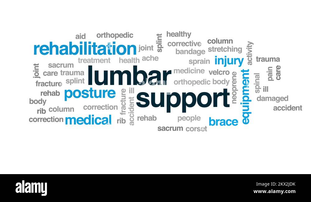 Lumbar Support Stock Videos Footage HD And 4K Video Clips Alamy   Lumbar Support Animated Word Cloud Text Design Animation 2kx2jdk 