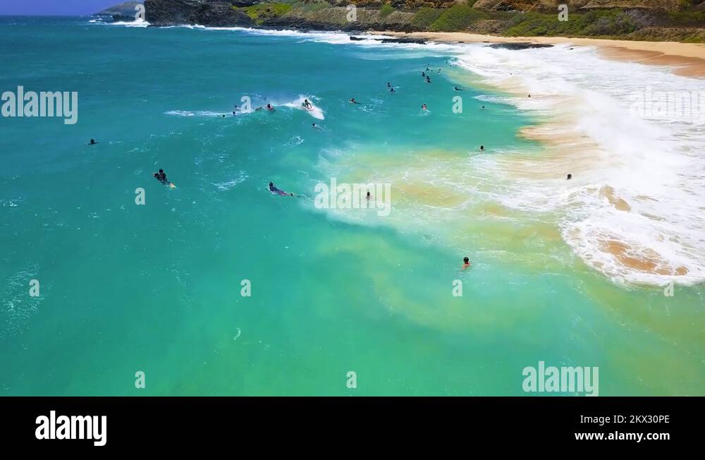 Sandy beach oahu surfing Stock Videos & Footage HD and 4K Video Clips