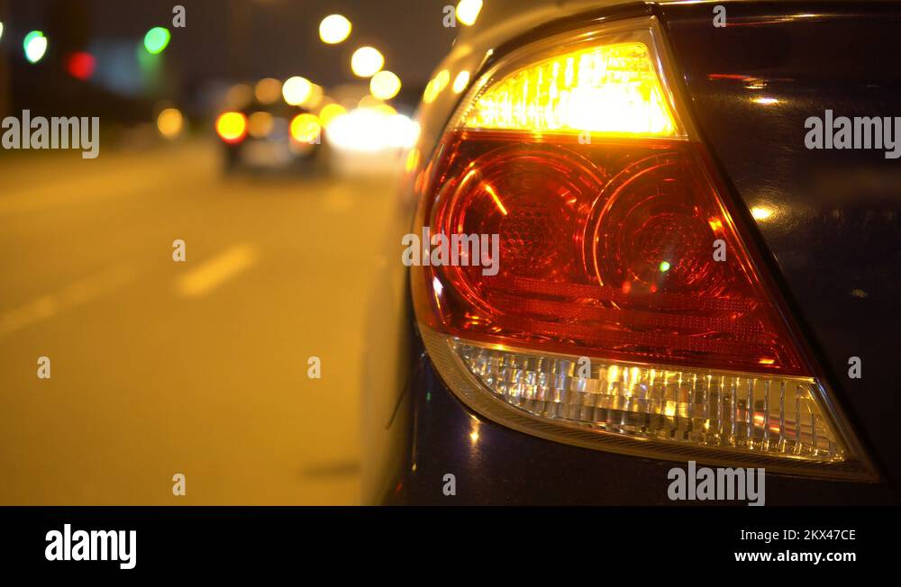 Rear lights on car Stock Videos & Footage HD and 4K Video Clips Alamy