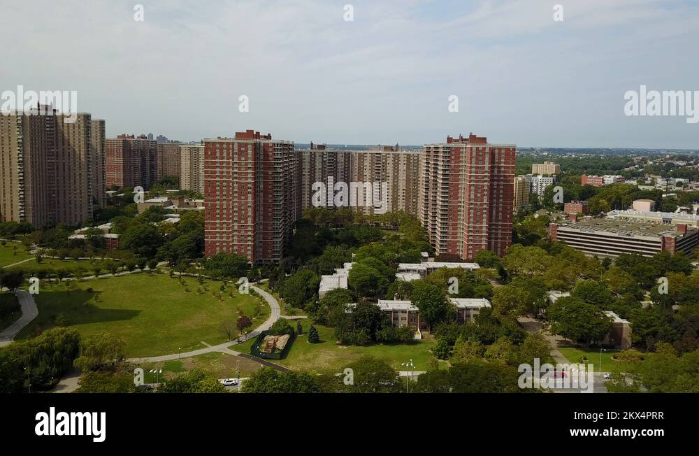 Fly Into CoOp City Apartment Complex Part 1 Stock Video Footage Alamy