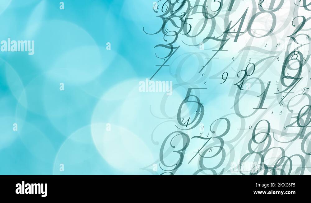 Abstract blue background numbers Stock Videos & Footage HD and 4K