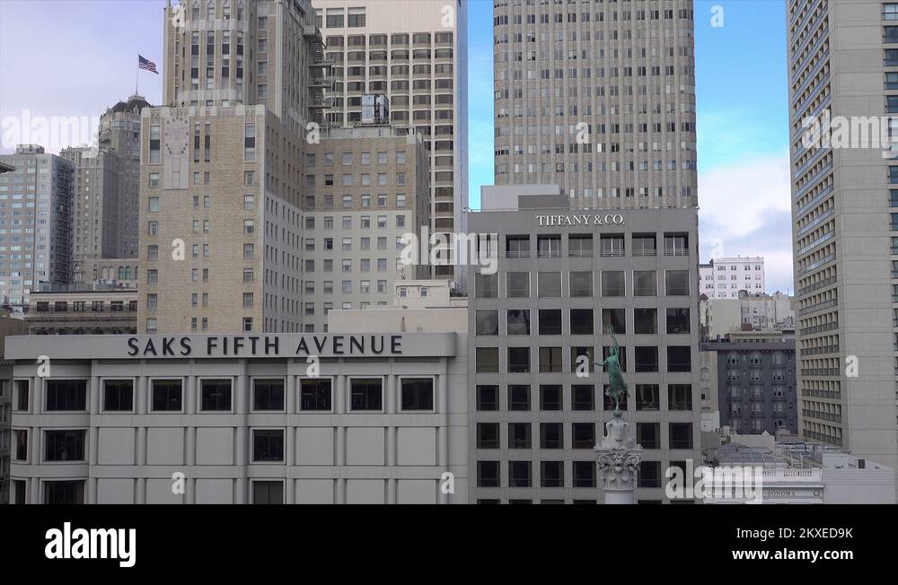 SAKS Fifth Avenue, Union Square, San Francisco, California Stock Video