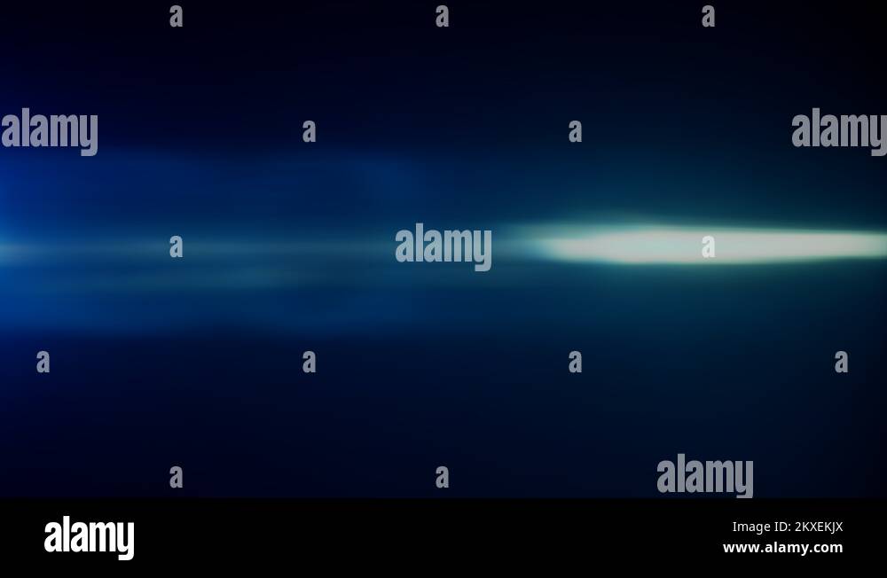 Realistic anamorphic lens light effects shot in 4K resolution Stock