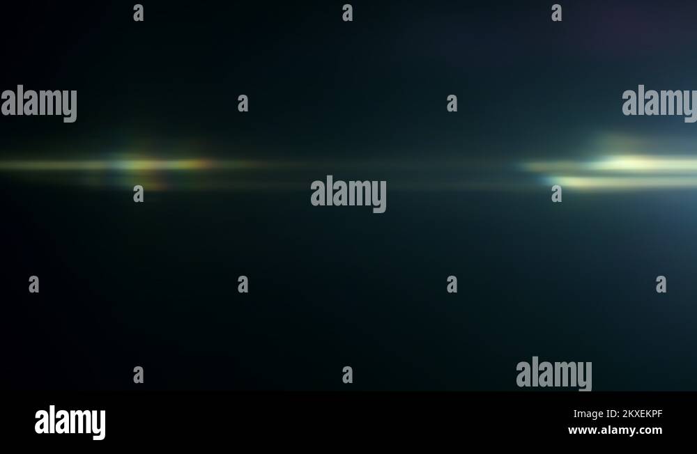 Realistic anamorphic lens light effects shot in 4K resolution Stock