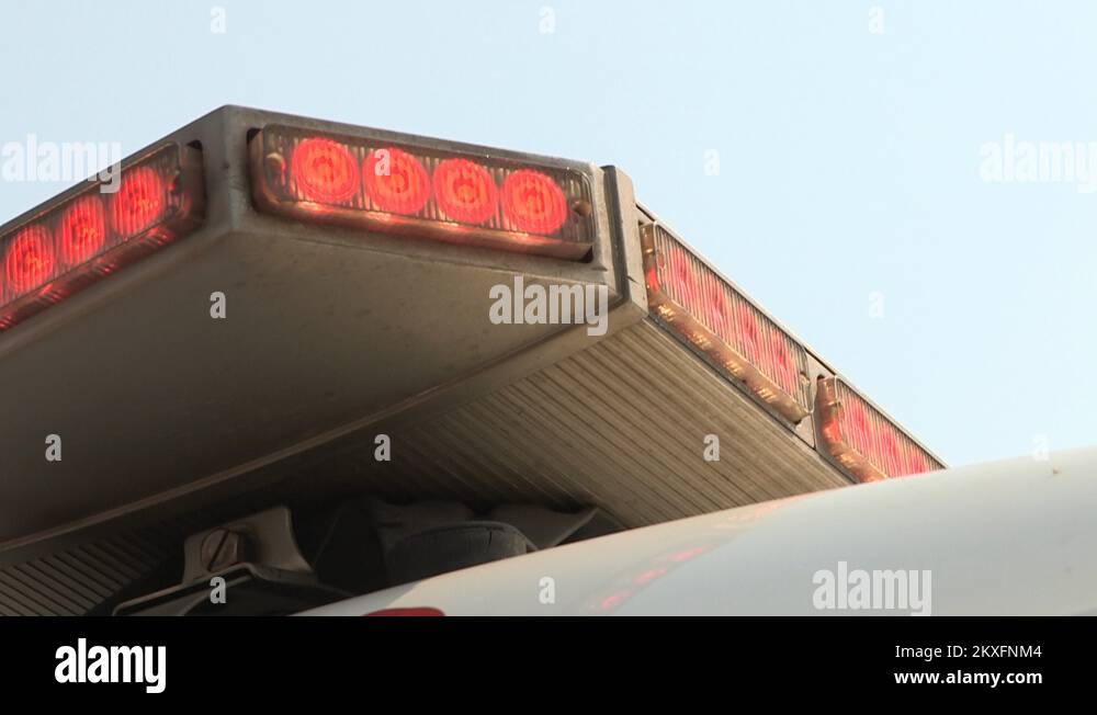Ambulance flashing lights Stock Videos & Footage HD and 4K Video