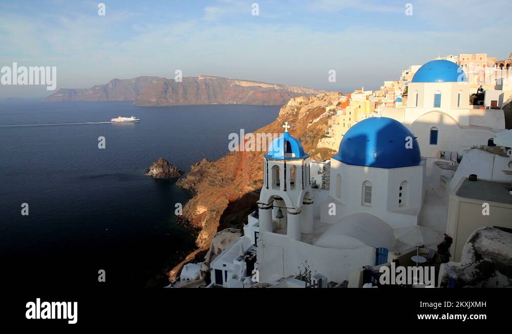 Oia santorini domed churches Stock Videos & Footage - HD and 4K Video ...