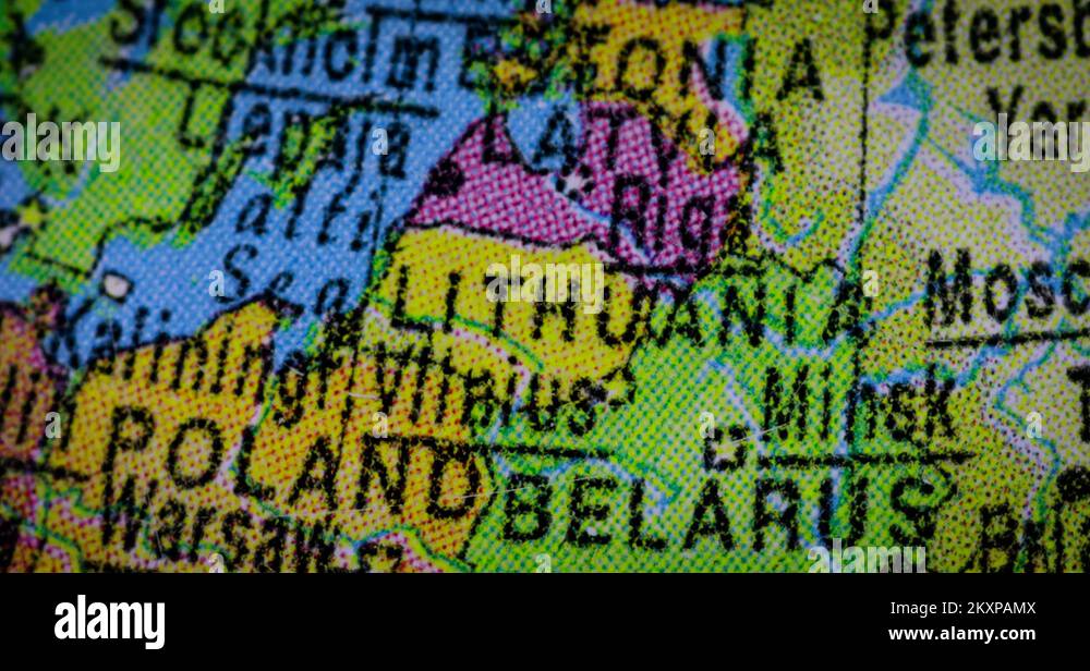 Map of lithuania atlas Stock Videos & Footage - HD and 4K Video Clips ...