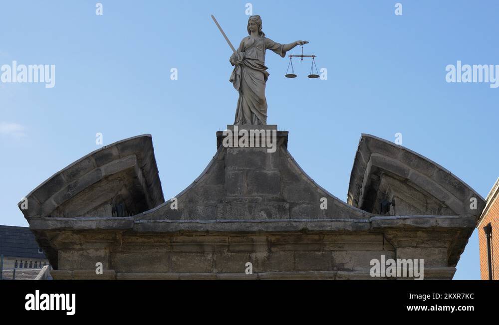 Statue lady justice dublin castle Stock Videos & Footage HD and 4K