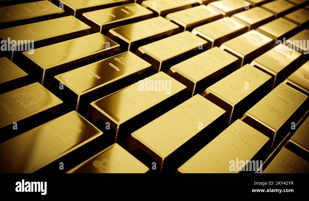 shining-gold-bars-in-film-look-color-grading-stock-video-footage-alamy
