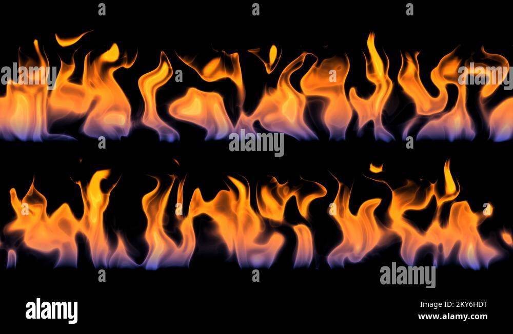 Bright fire/flame animation vfx effects on black background Stock Video Footage Alamy